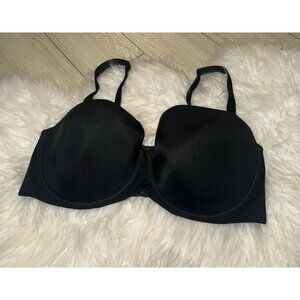 Cacique Smooth Lightly Lined Strapless Multi-Way Bra UW Womens 40DDD Black